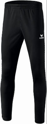 Erima shiny trainings pants with rib 2.0 black