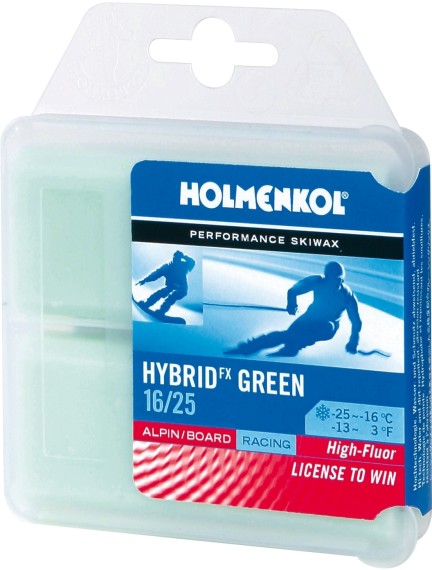 Holmenkol Ski & Board Wax Hybrid Green