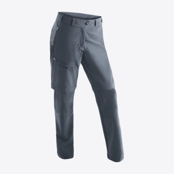 Maier Sports  Latit Zip W Zipp-Off Outdoor-Hose Damen elastisch graphite