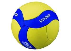  VS123W,Blau / Gelb Volleyball CBLACK/FTWWHT/CBLACK