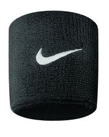 Nike NOS 9380/4 Swoosh Wristbands 010 black/white