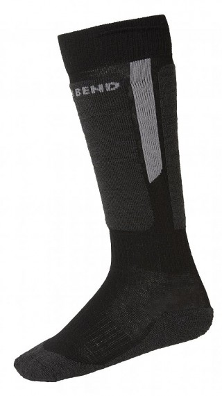 North Bend ExoWool Ski Socks SR VPE20, black STELLAR INDIGO/WHITE-INDIGO HA
