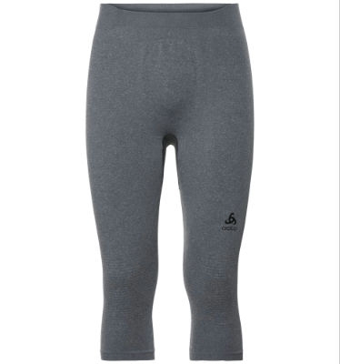 Odlo SUW Bottom Pant 3/4 PERFORMANC grey melange - black
