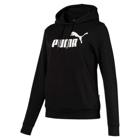 Puma NOS ESS Logo Hoody TR,COTTON BLACK schwarz-weiss