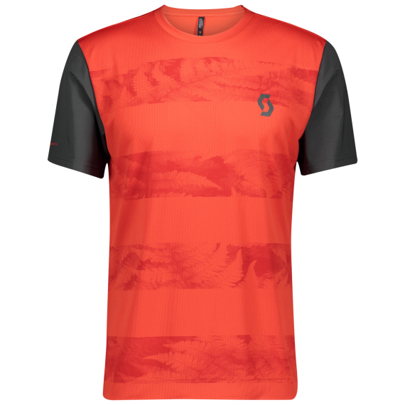 Scott SCO Shirt M's Trail Flow s/sl Herren Radtrikot fiery red/dark grey
