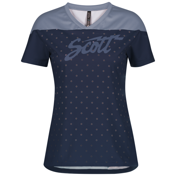 Scott SCO Shirt W's Trail Flow s/sl Damen Radtrikot glace blue/midnight blue