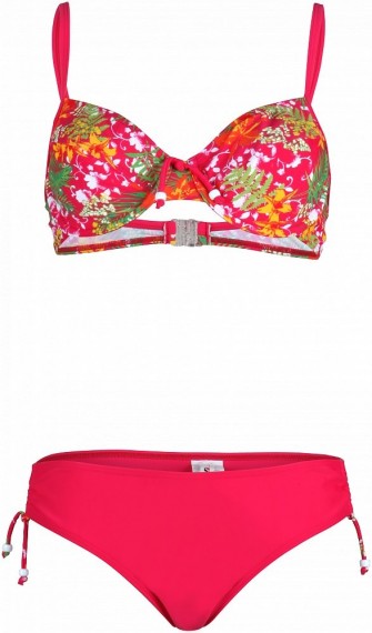 Stuf TROPICAL FLOWERS 4-L Da. Bikini, B pink